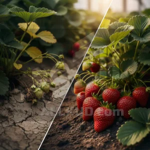 کود سه بیست شوک برای توت فرنگی