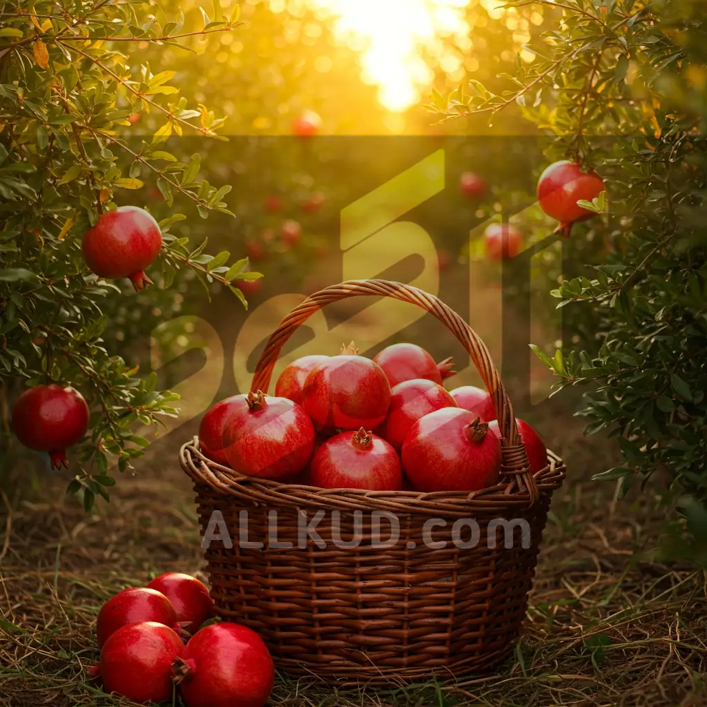 ک سبد پر از انار