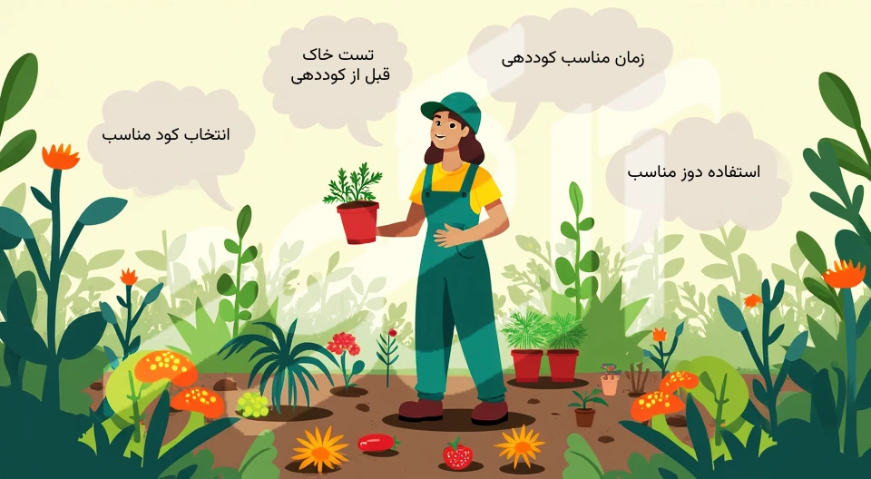 نکات مورد نیاز قبل از کوددهی